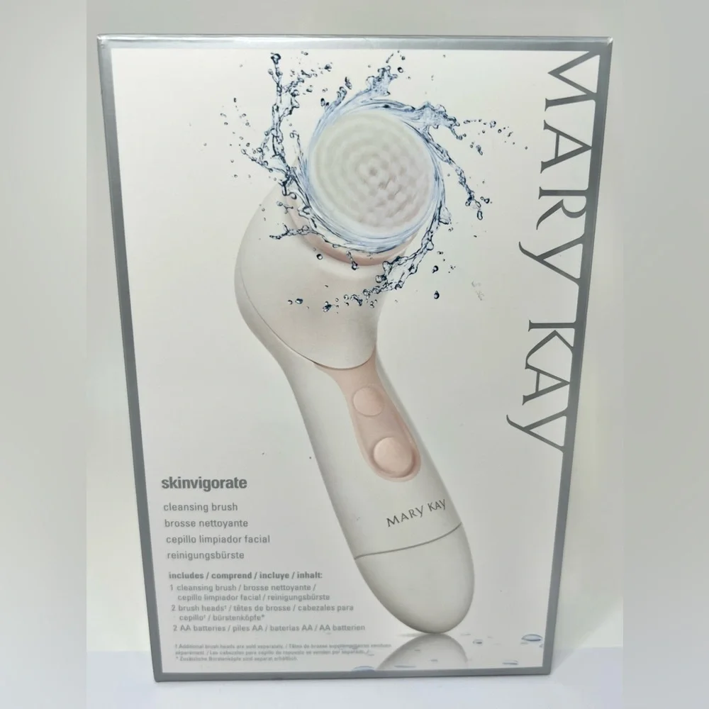 MARY KAY Skinvigorate Facial Cleansing Brush w/ Brush Heads
